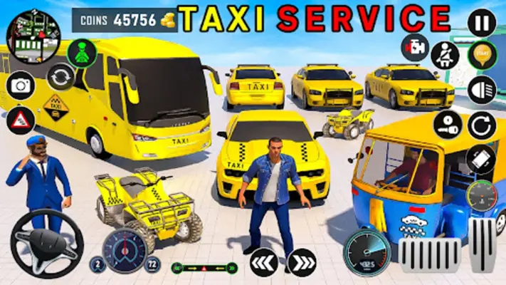 Crazy Taxi Driver Taxi Game android App screenshot 1